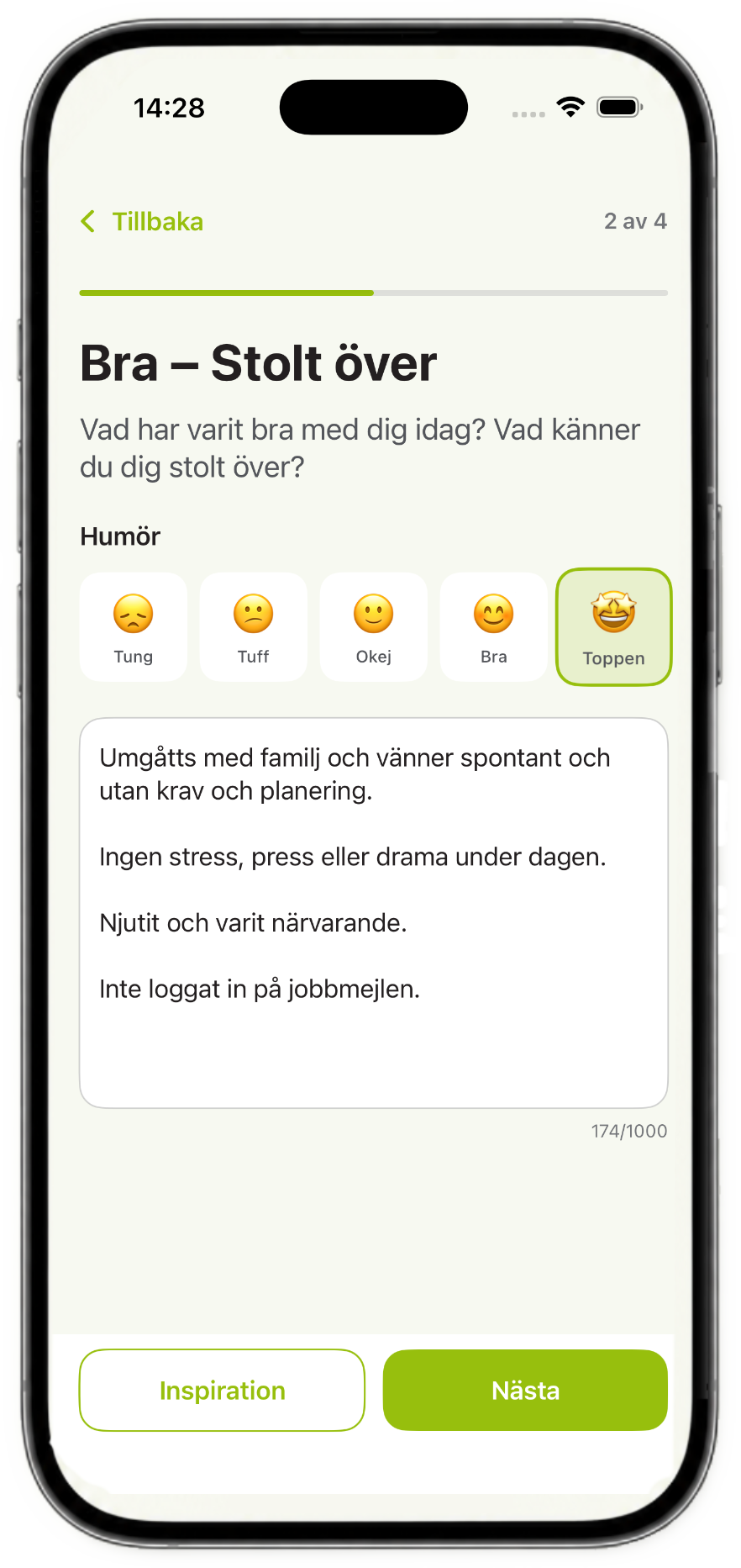 MT Reflektion – daglig reflektion i appen